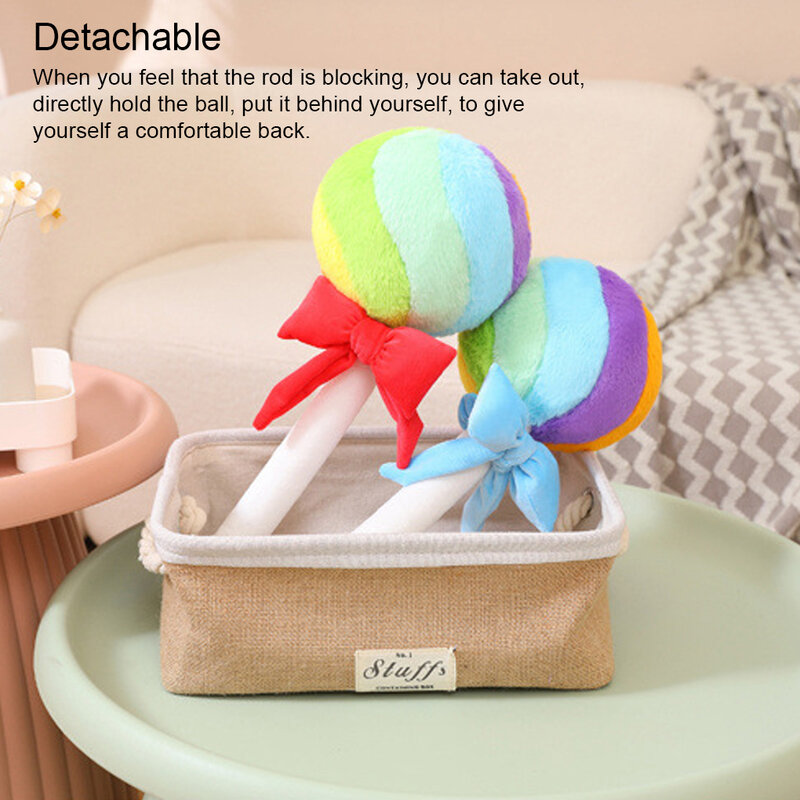 Farbe Lutscher Plüsch tier gefüllt Süßigkeiten Puppe Mädchen Schlafzimmer Kissen lustige Spiel Requisiten Kissen Geburtstags geschenk