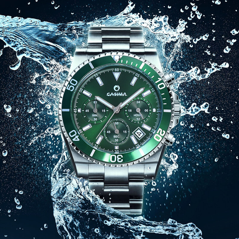 CASIMA Luxury Men Watches Business Top Brand Man Wristwatch Stainless Steel Strap Classic Waterproof Quartz Men's Wristwatch