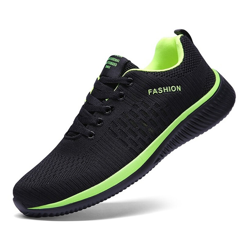 Men Running Walking Knit Shoes Fashion Casual Sneakers Breathable Sport Athletic Gym Lightweight Men Sneakers Casual Shoes