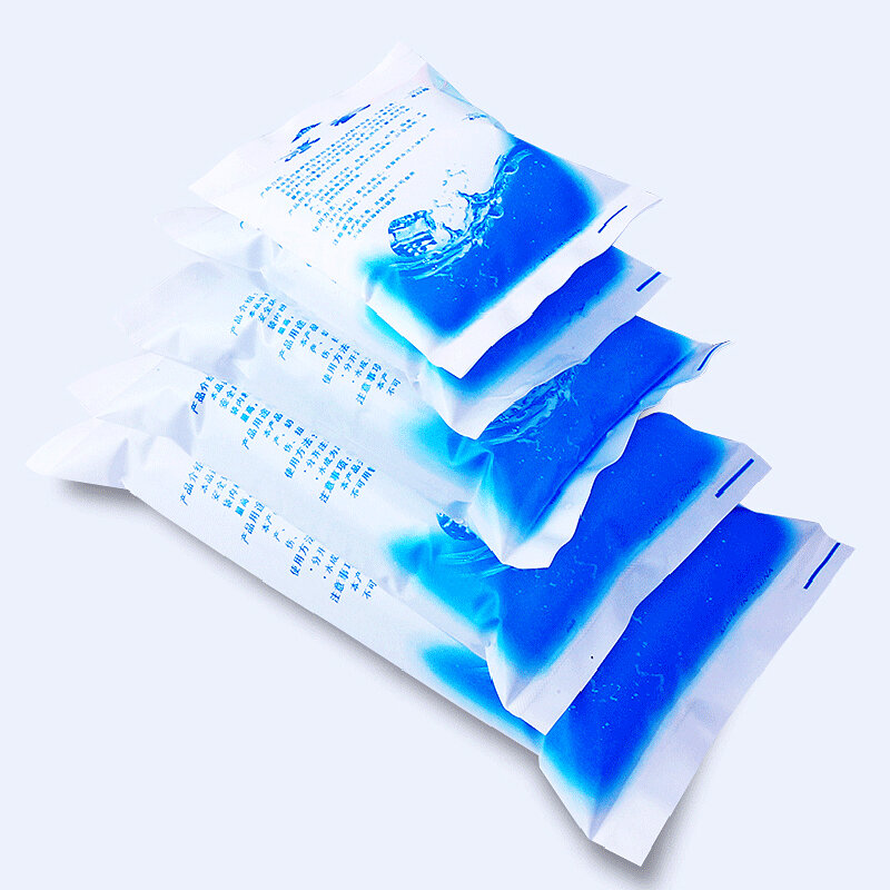 10 pezzi sacchetto di ghiaccio riutilizzabile iniezione d'acqua sacchetto di raffreddamento per glassa dolore impacco freddo bevande refrigerare cibo mantenere fresco Gel impacco di ghiaccio secco