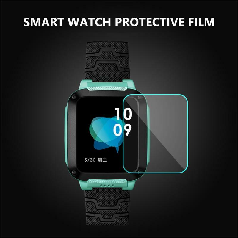 10/5/2/1 pces protetores de tela de filme de vidro temperado para q12 crianças relógio inteligente anti-risco filme capa de tela cheia
