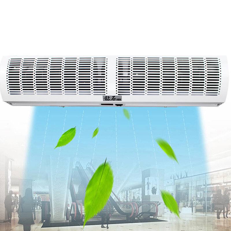 0,6-2,0 m Kommerziellen Luft Türen Fernbedienung Einstellbar Ständen Luft Vorhang Maschine Nano Spray Farbe Stumm Energiesparende geräuscharm