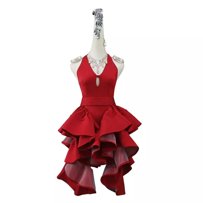 2024 Latin Dance Dress Woman Tassel Professional Competition Suit Adult Children High-end Custom Stage Costume Tango Costume