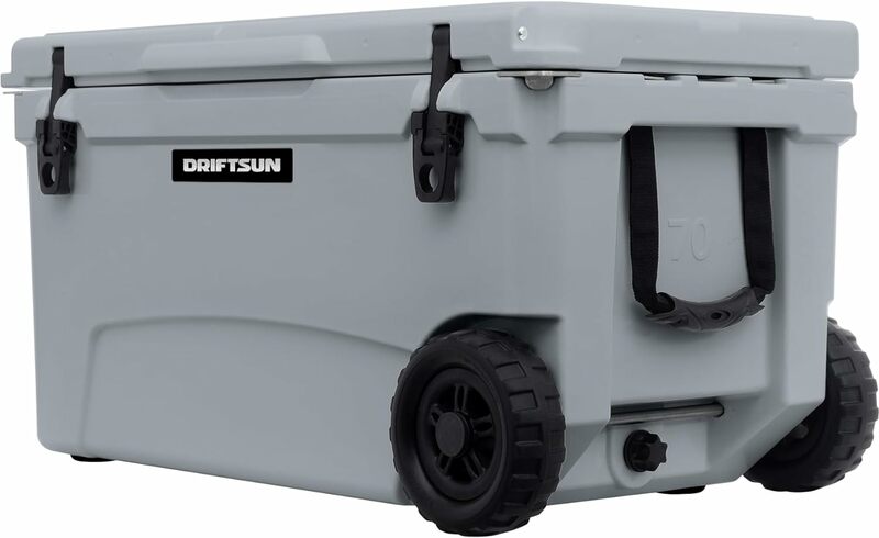 Driftsun 70qt Eisbox mit Rädern-Hochleistungs-rotations geformter handels üblicher isolierter Roll kühler (weiß)