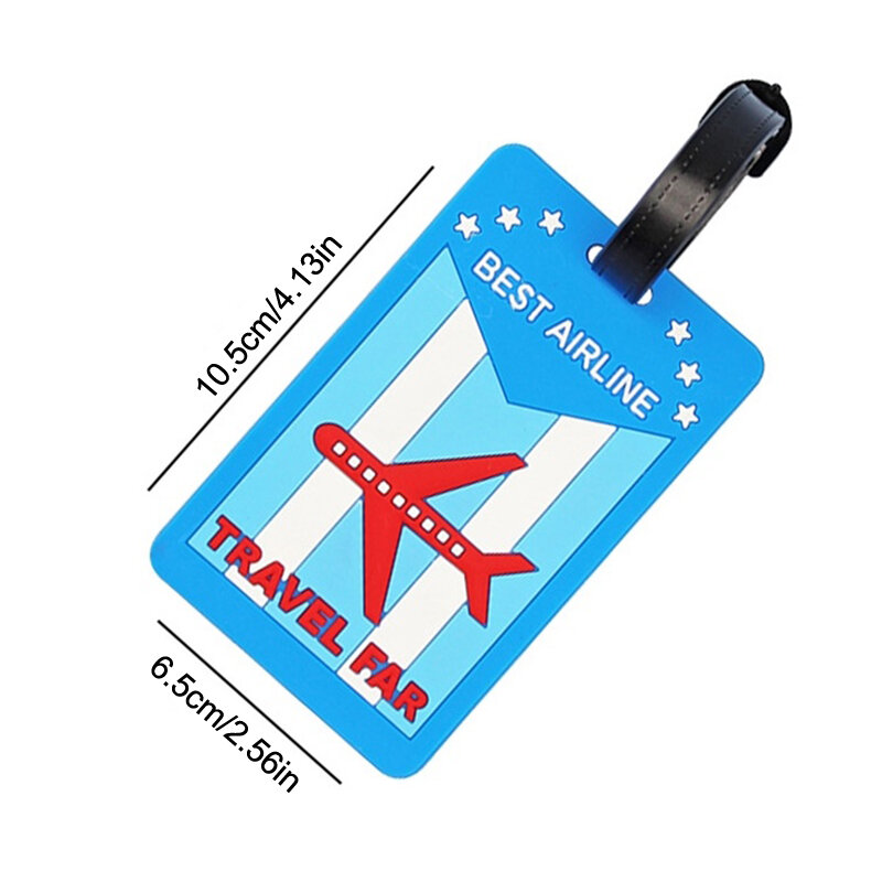 Etiqueta de PVC para equipaje, cubierta de tarjeta de envío, etiquetas de pase de embarque, colgante de bolsa, etiquetas de nombre de acceso de viaje, etiqueta colgante de identificación de maleta