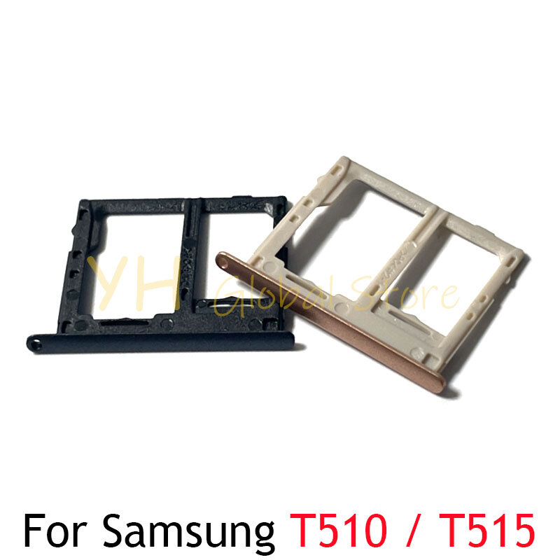 Soporte de bandeja de ranura para tarjeta Sim, piezas de reparación para Samsung Galaxy Tab A 10,1, T510, T515, 5 unidades