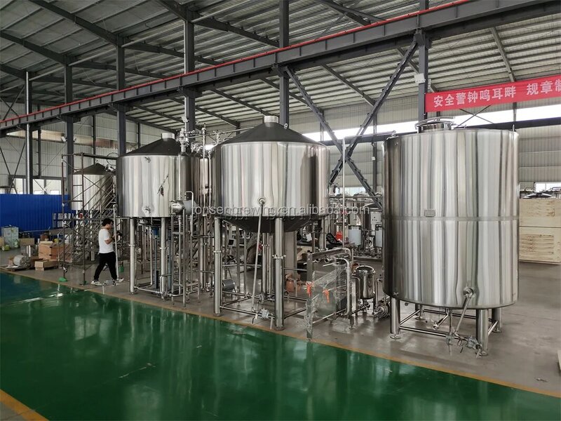 Grand système de brassage automatique de bière, équipement industriel de brasserie