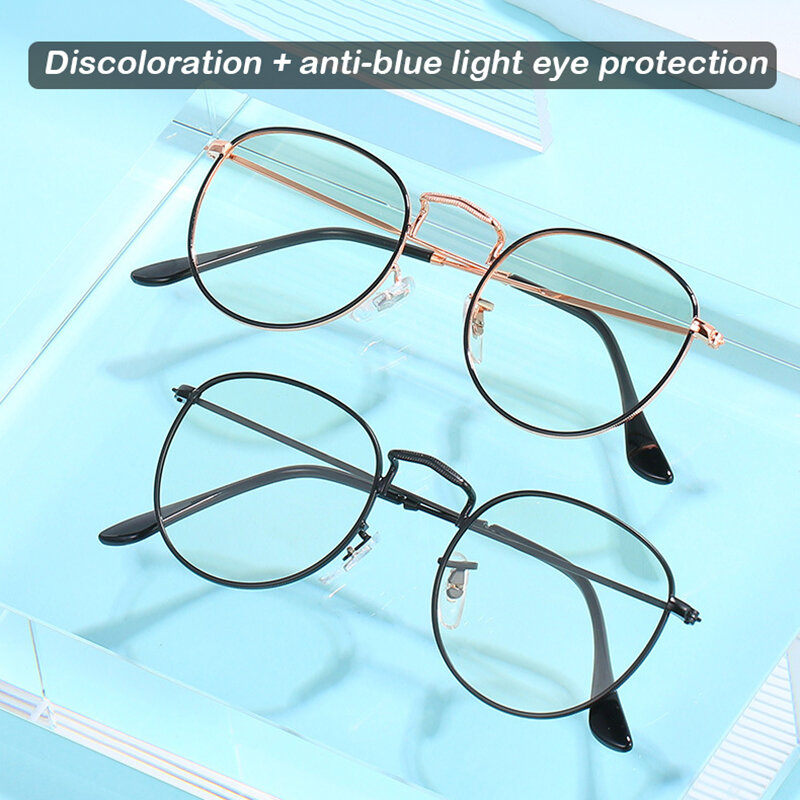 Retro okulary dla krótkowzrocznych niebieskie światło blokujące okulary okulary na receptę dla kobiet