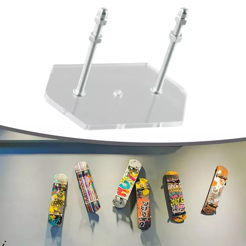 Quality Durable Skateboard Rack Wall Mount W/ Screws+bolts Wear-resistance Black/White/Transparent Luxury Skateboard