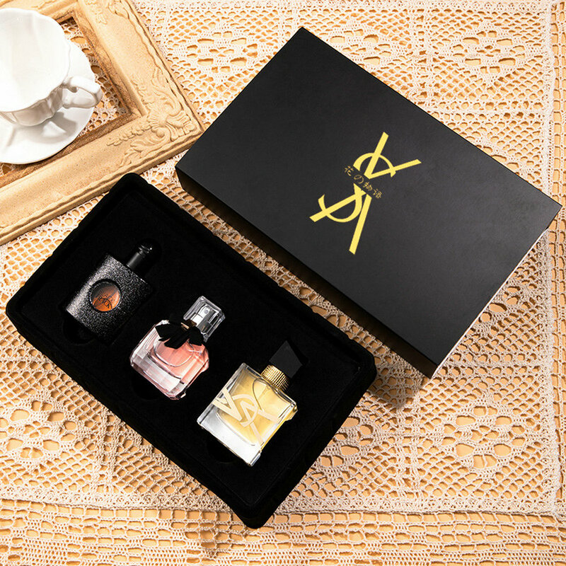 Подарочная коробка для стирки духов и ароматов, набор из трех предметов, стойкий дезодорант унисекс, с ароматом для лица и без запаха тела