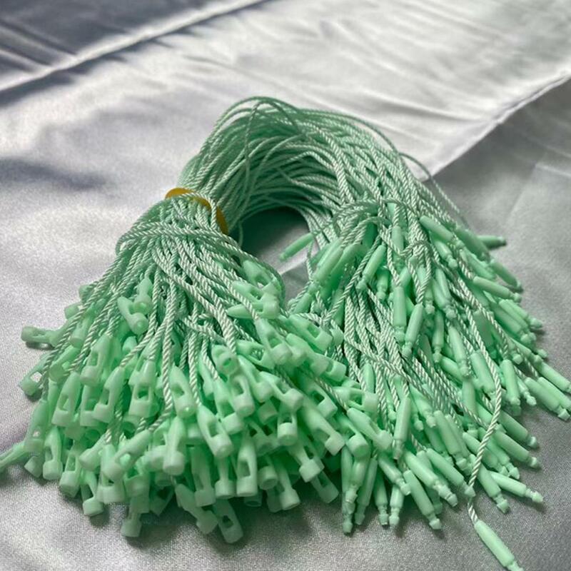 100 Stück hängen Tag Strings fest Kleidung Tag Seile reißfeste Kleidung Tag Seile mit Verschluss Haken Geschenk Tasche Tag Seile