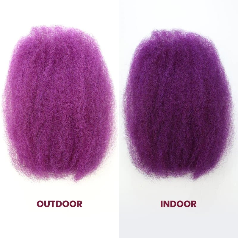 Rebecca Brazilian New Purple Color Afro Kinky Bulk Human Hair For Braiding DreadLock Salt Pepper Grey Remy Hair Afro kinky Bulk