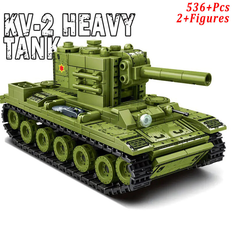 Bloques de construcción de vehículos militares para niños, juguete de ladrillos para armar tanque de batalla principal de la URSS de EE. UU. En la Segunda Guerra Mundial, serie ww2