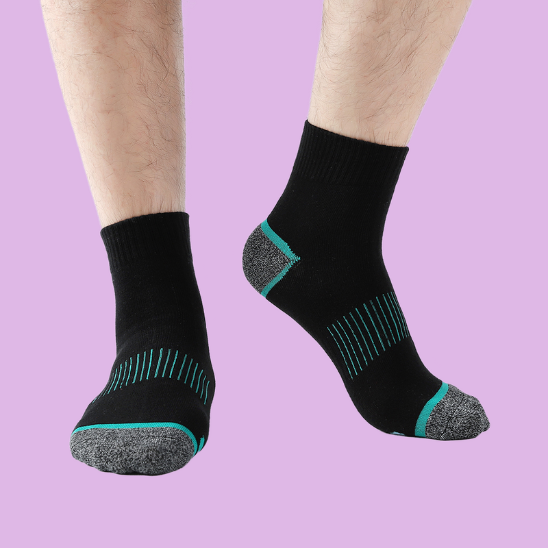 5 Paar Nieuwe Hoge Kwaliteit Heren Sokken Mode Mannelijke Katoenen Sokken Winter Zwarte Sokken Casual Ademende Mannelijke Run Sportsokken