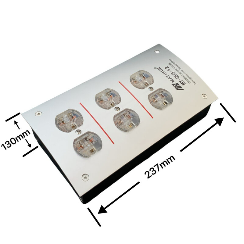 MATIHUR MT-QUS-12 AC Power supply noise absorption distributor from electromagnetic wave GC-303 IEC 220V 50/60Hz 15A 15 amp