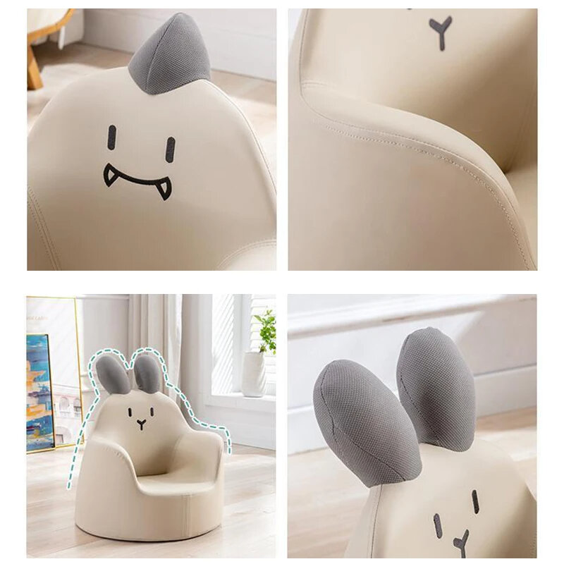 Mini sofá de dibujos animados para niños, asiento extraíble, lavable, pequeño, suave, cómodo
