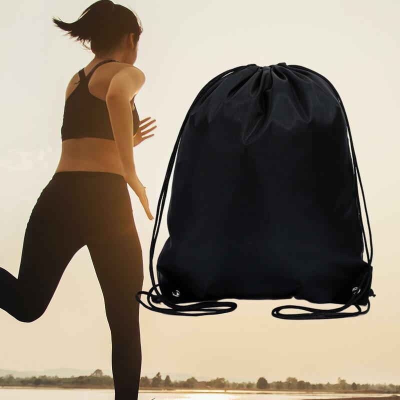 Large Capacity Drawstring Sackpack Sports Gym Bag Drawstring Bag String Bag Sackpack for Shopping Travel Yoga Beach Swimming