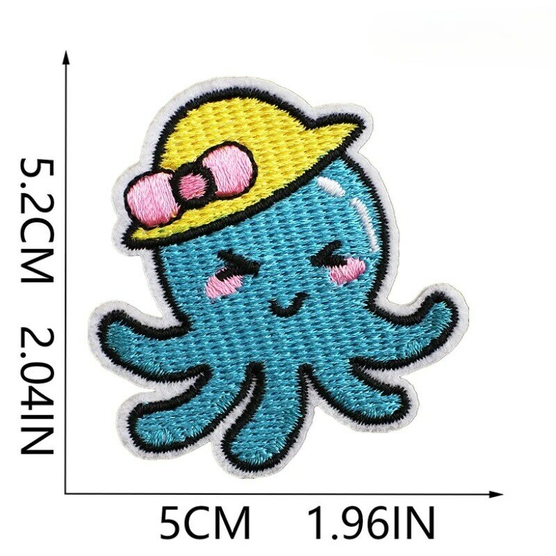 Hot Planet Embroidery Fabric Snail Decoration Camera Cactus DIY Embroider Patch Sticker Badge for Clothing Pants Jean Bag Hat