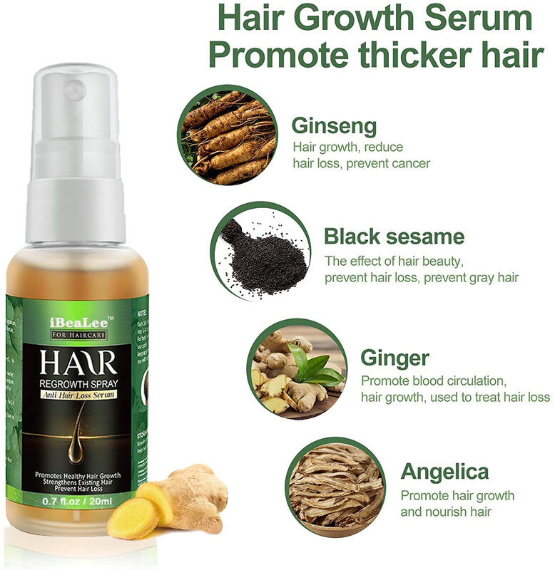 IBeaLee Ginger Essence olio di siero per la cura dei capelli del cuoio capelluto