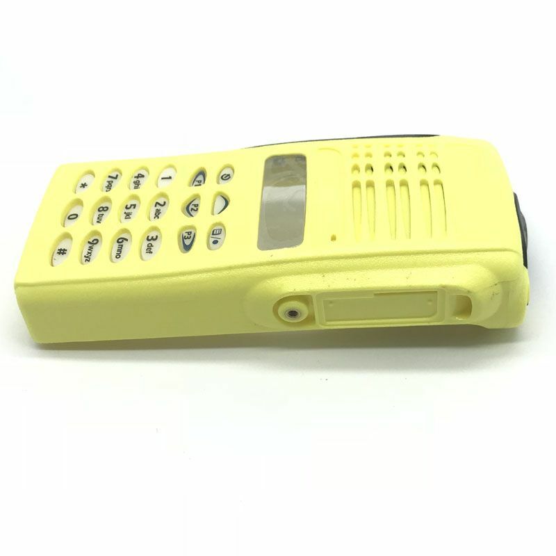 الغطاء الأمامي الأصفر لموتورولا راديو لاسلكي تخاطب ، الإسكان شل مع لوحات المفاتيح المقابض ، GP338 ، GP380 ، PTX760 ، MTX960 ، MTX760