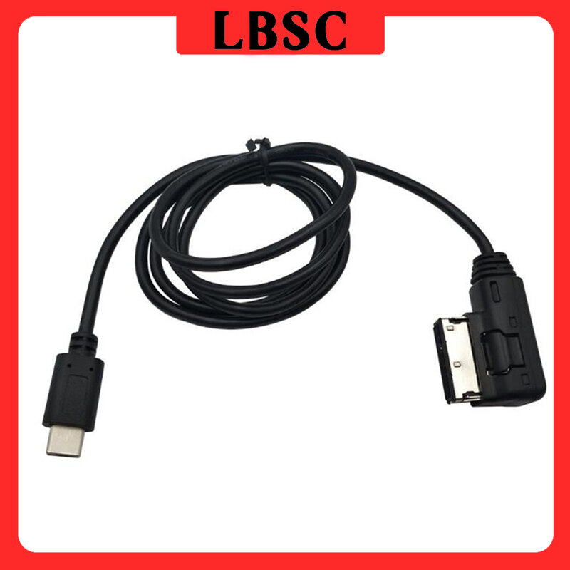 USB 3.1 Tipo C para mídia MDI cabo de carregador para VW, Audi, Q5, Q7, Macbook, In