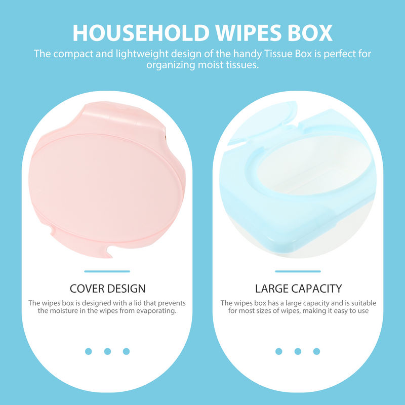 Fomiyes Wipes Box Babywipe Rags Baby Wipes Holder Refillable Handheld Wipe Box Bathroom Wipe Case Bracket