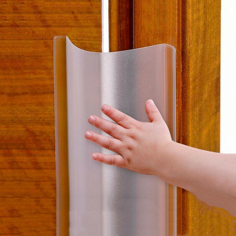 ตัวป้องกันบานพับประตูเพื่อความปลอดภัยสำหรับเด็กปลอกสวมนิ้วมือป้องกันเด็กสำหรับหลังขอบประตู aksesori perabot