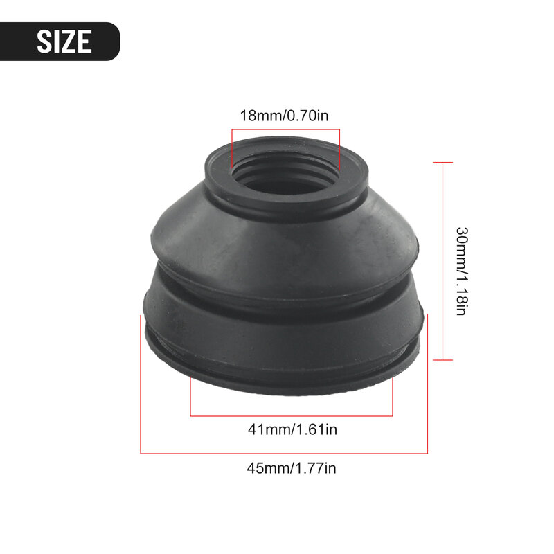Cover Cap Dust Boot Covers Office Garden Indoor 2 Pcs Accessories Black Fastening System Replacements Universal High Quality