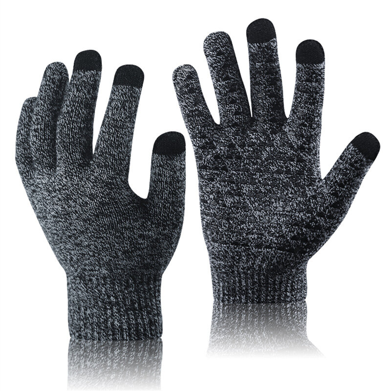 Led Beanie Hoed, Met Handschoenen, Usb Oplaadbare Hand-Gratis Koplamp Cap, unisex Warm Winter Knit Verlichte Koplamp Hoeden Voor Running