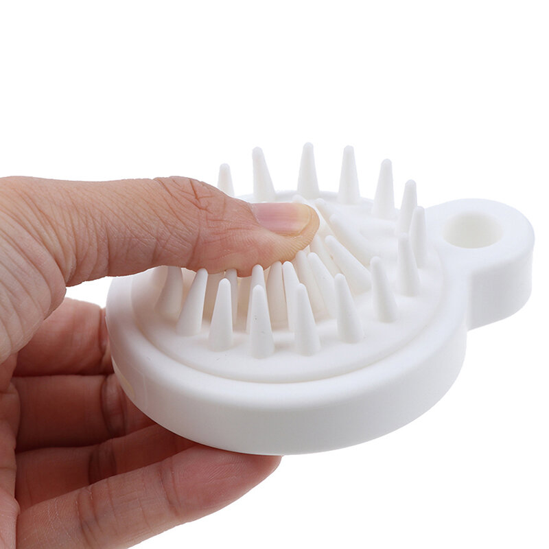 Silicone Head Body Shampoo Scalp Massage Brush Comb Hair Washing Comb Bath Tool