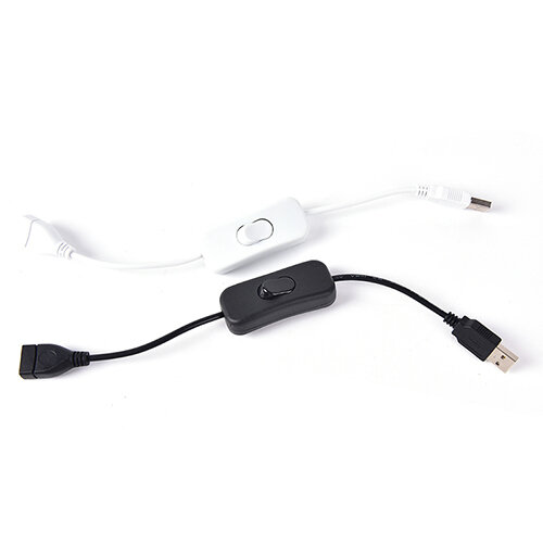 Woopower Cable USB de Material de cobre, Cable de encendido y apagado macho a hembra, Cable de palanca de lámpara LED, línea de alimentación de 28cm