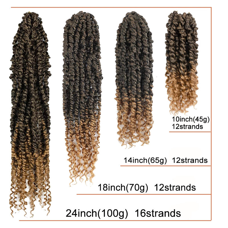 Sambriad Passion Twist Hair 14 Cal pasja twisty szydełkowe warkocze wykonane z czeskiego włosa włosy syntetyczne do warkoczy