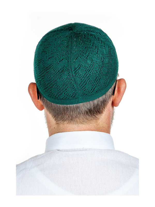 หรูหราถักสวดมนต์หมวกคุณภาพ Visual Appeal Ramadan Perfect ของขวัญน้ำหนักเบาโพลีเอสเตอร์สำหรับชาย
