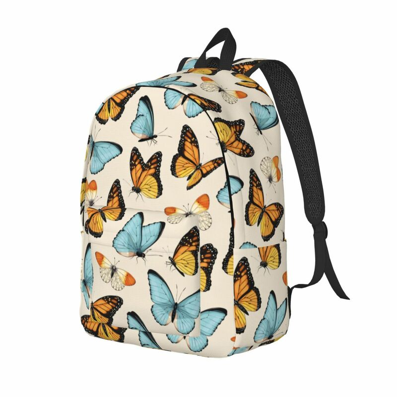 Vinatge Рюкзак С Рисунком бабочки для начальной и старшей школы, студенческий рюкзак для книг, Подростковый холщовый спортивный рюкзак