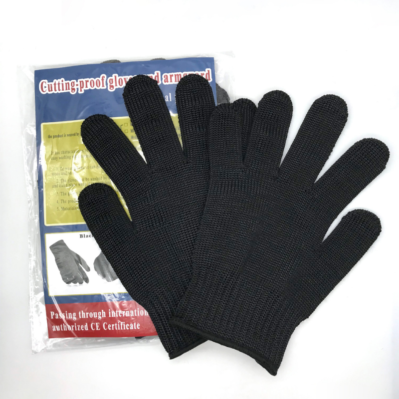 Black Level 5 Anti Cut Handschoenen Staaldraad Mesh Veiligheidsbescherming Handschoenen Keuken Slager Werkhandschoenen Gesneden Visvlees Tuin