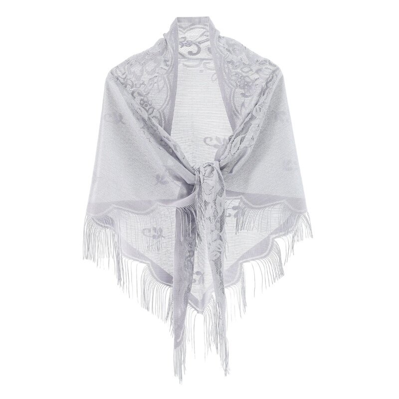 Classical Floral Pattern Woman Shawl for Spring Summer Outdoor Sunproof