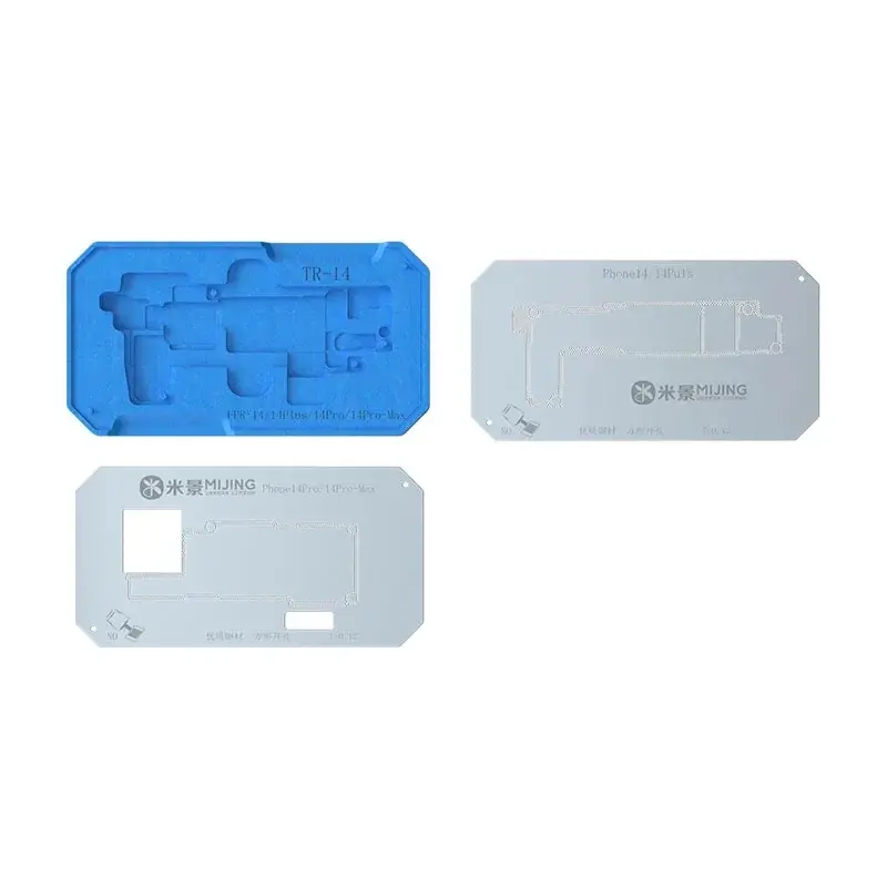MiJing-Herramienta de plataforma de soldadura con plantilla Z20 Pro, accesorio 18 en 1 para iPhone X-15 pro max, capa media, placa base, Reballing