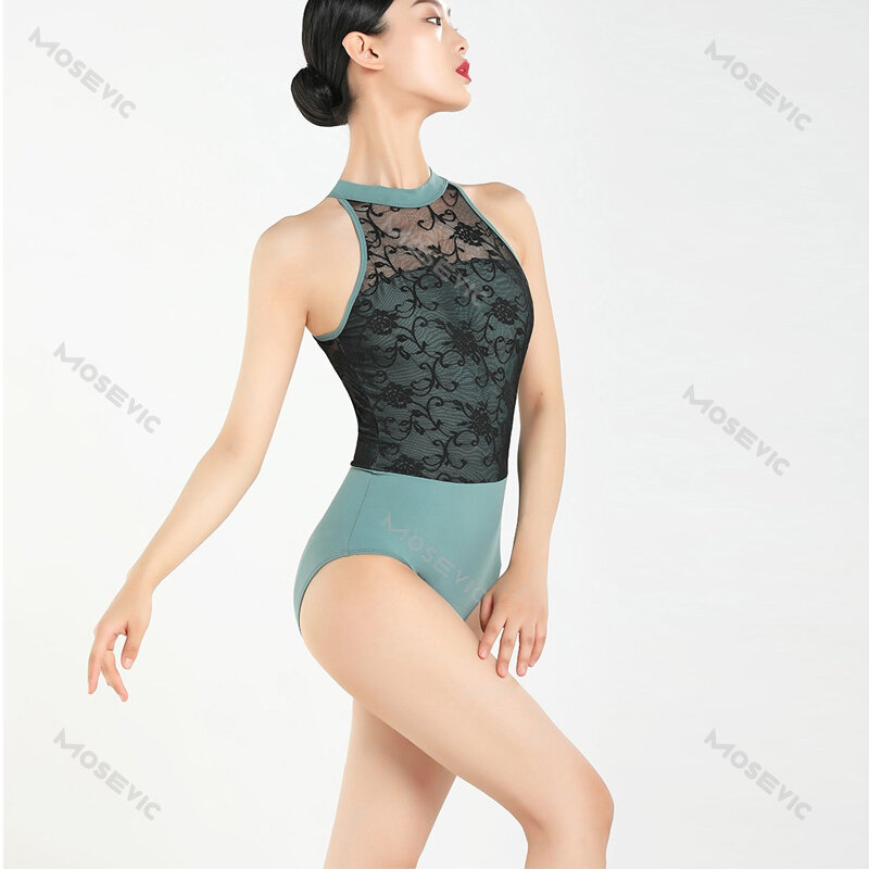 Ballett Trikot für Frauen Trainings kleidung Gymnastik Trikot Spitze Tank Badeanzug zum Tanzen Ballerina Bodysuit Dance wear