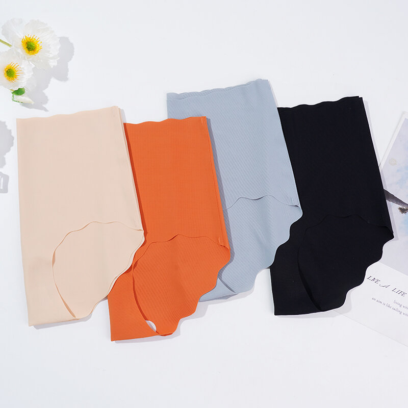 Maternity Seamless Comfortable Panties Sexy Solid Color Ruffled Women's Underwear Ultra-Thin High Waist Breathable Pants