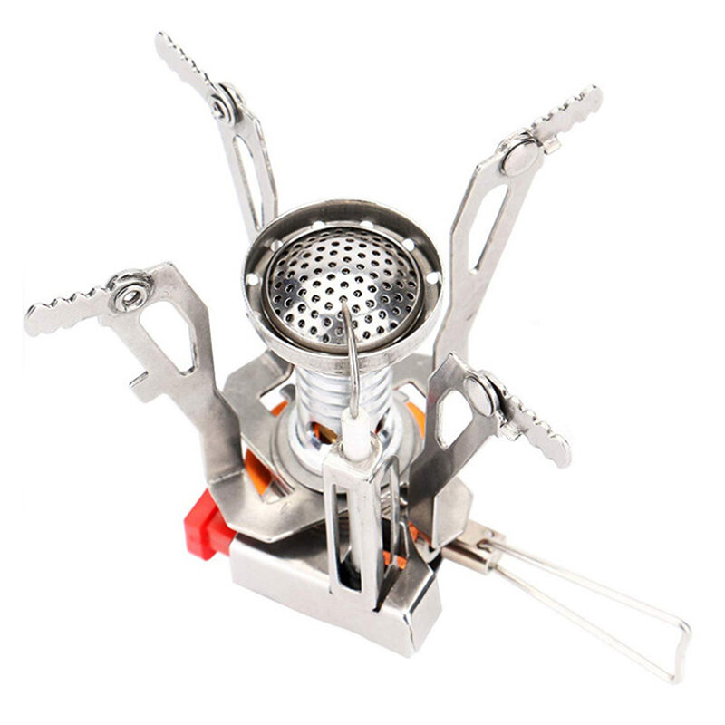 Camping Accessories Gas Cooker Portable Outdoor Camping Aluminum Alloy Ultra Light Picnic Cooking Camp Stove Survival Furnace