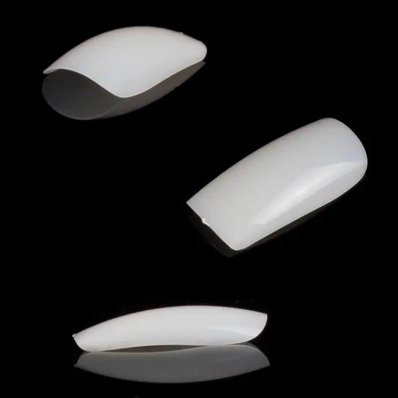 500 sztuk/paczka naturalne pełne pokrycie sztuczny francuski paznokci tipsy akrylowe francuskie paznokcie Unghie Finte sztuczne paznokcie akrylowe naturalne