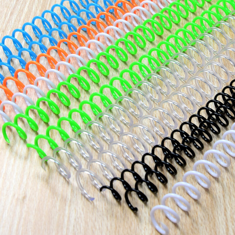 20Pcs A4 Plastic Spiraal Binding Spoel Notebook Binding Spiraal Ring Plastic Enkele Draad Ring Single Coil Binding Levert 30-Gat