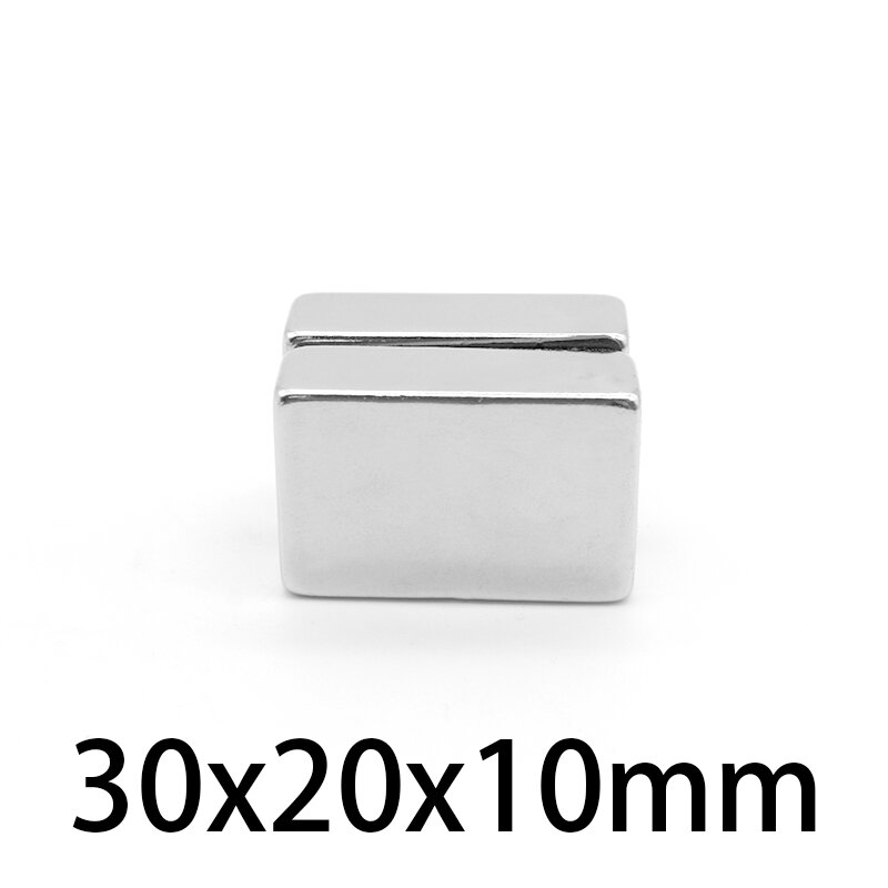 1/2/5/10Pcs 30X20X10Mm Quadrate Super Krachtige Sterke Magnetische Magneten 30*20*10 Blok Permanente Neodymium Magneten 30x20x10