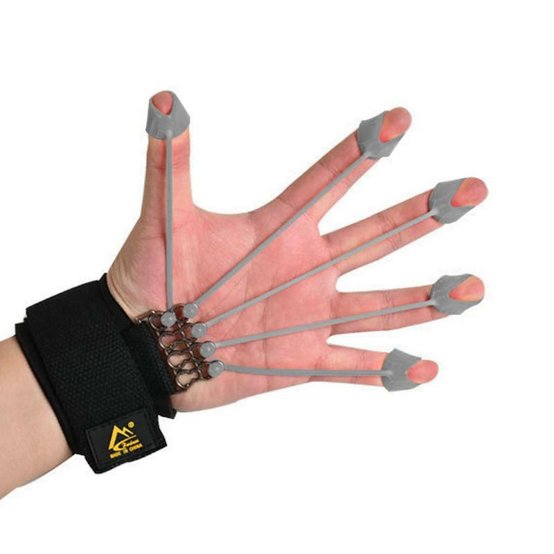 5 sztuk elastyczny silikon przyrząd do ćwiczenia palców i rąk wzmacniacz palec wzmacniacz przenośny przedramię Grip Workout Set