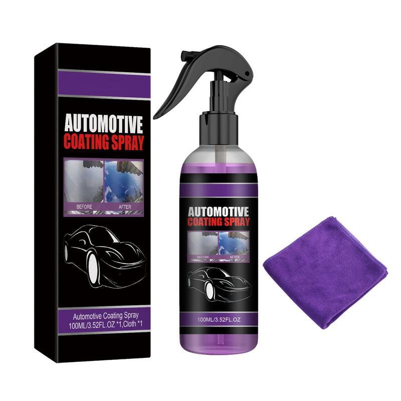 Spray Coating Agent Ceramic Coating Spray 100ml Quick Coat Car Polish Spray Waterless Wash Hydrophobic Coat Polish
