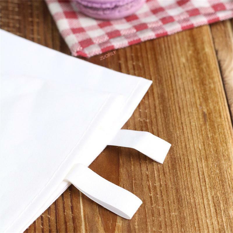 ถุงใส่ขนมทำจากผ้าฝ้ายแบบใช้ซ้ำได้ขนาด1/4 "/3/5" สำหรับเค้กฟองดองแบบหนาครีมเค้กอุปกรณ์ตกแต่งคุกกี้ครัว