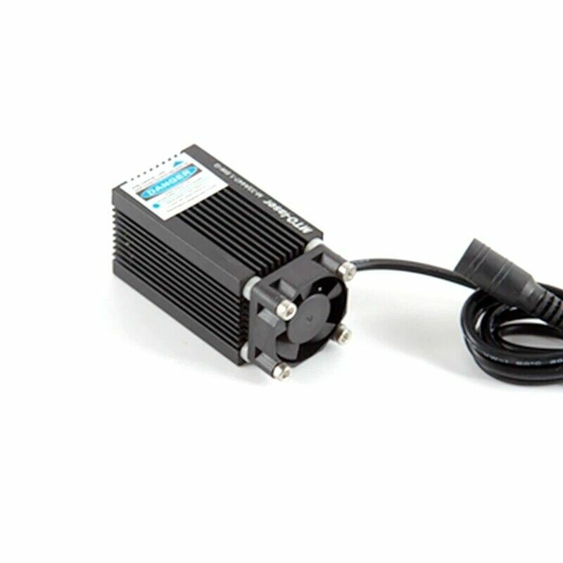 Mini intaglio modulo punto diodo Laser blu puro 450nm 1600mW 1.6W 33x55mm