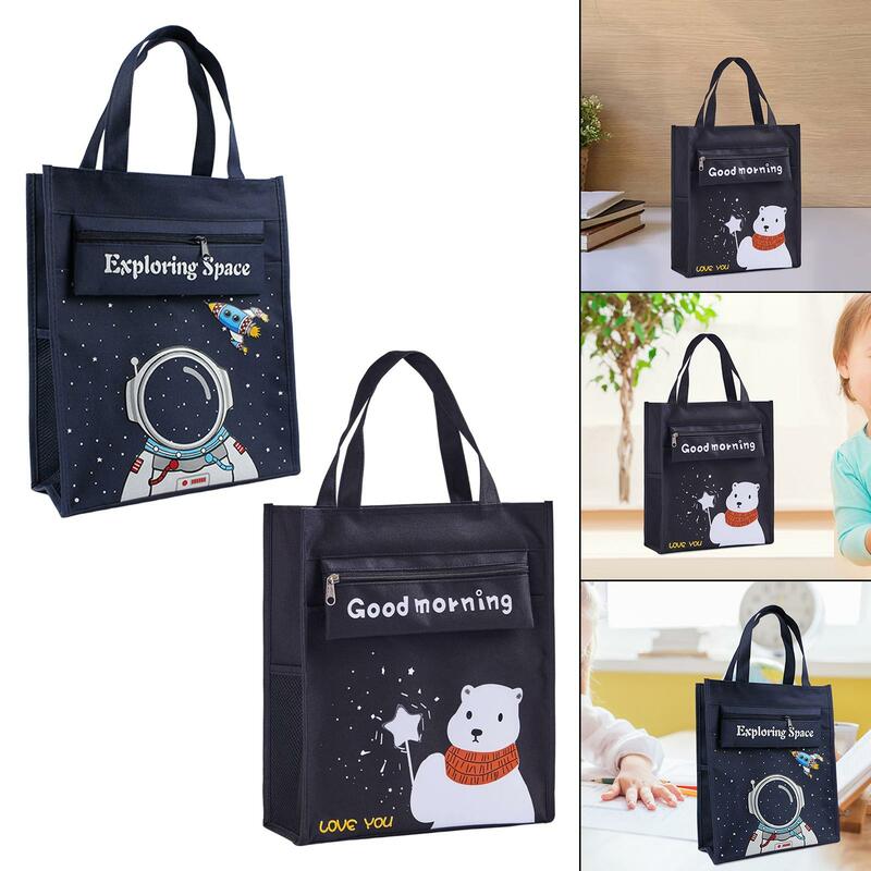 Cartoon Tote Bag Infant Activity Tote Bags Top Handle for Kindergarten