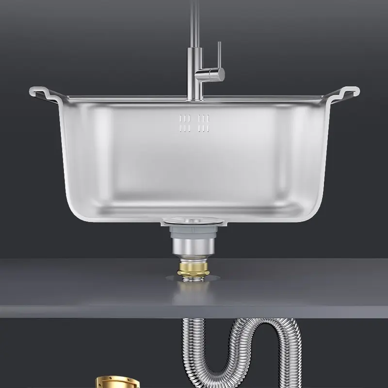 Aço inoxidável Sink Sifão para Banheiro, Válvula de drenagem de resíduos, Tubo flexível, 40cm, 60cm, Substituição