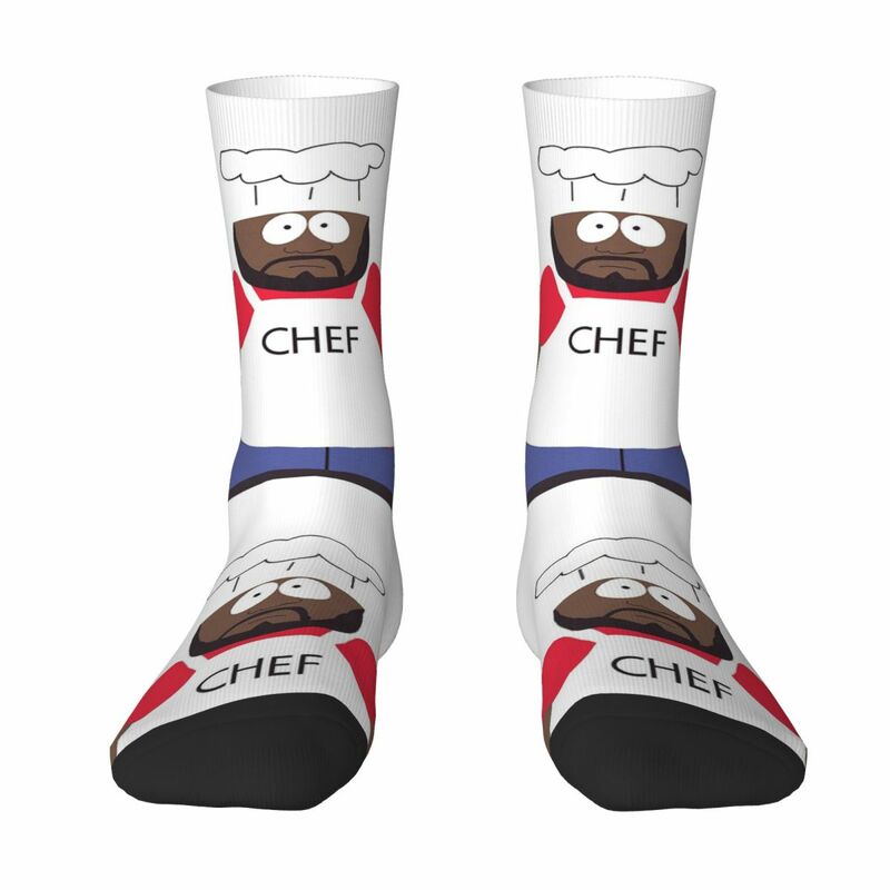 South Park - Chef kaus kaki Harajuku kualitas tinggi stoking sepanjang musim aksesoris kaus kaki untuk pria wanita hadiah ulang tahun